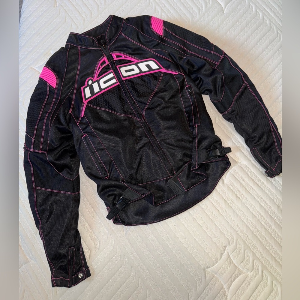 ICON Contra Performance Series Jacket with Pink Highlights